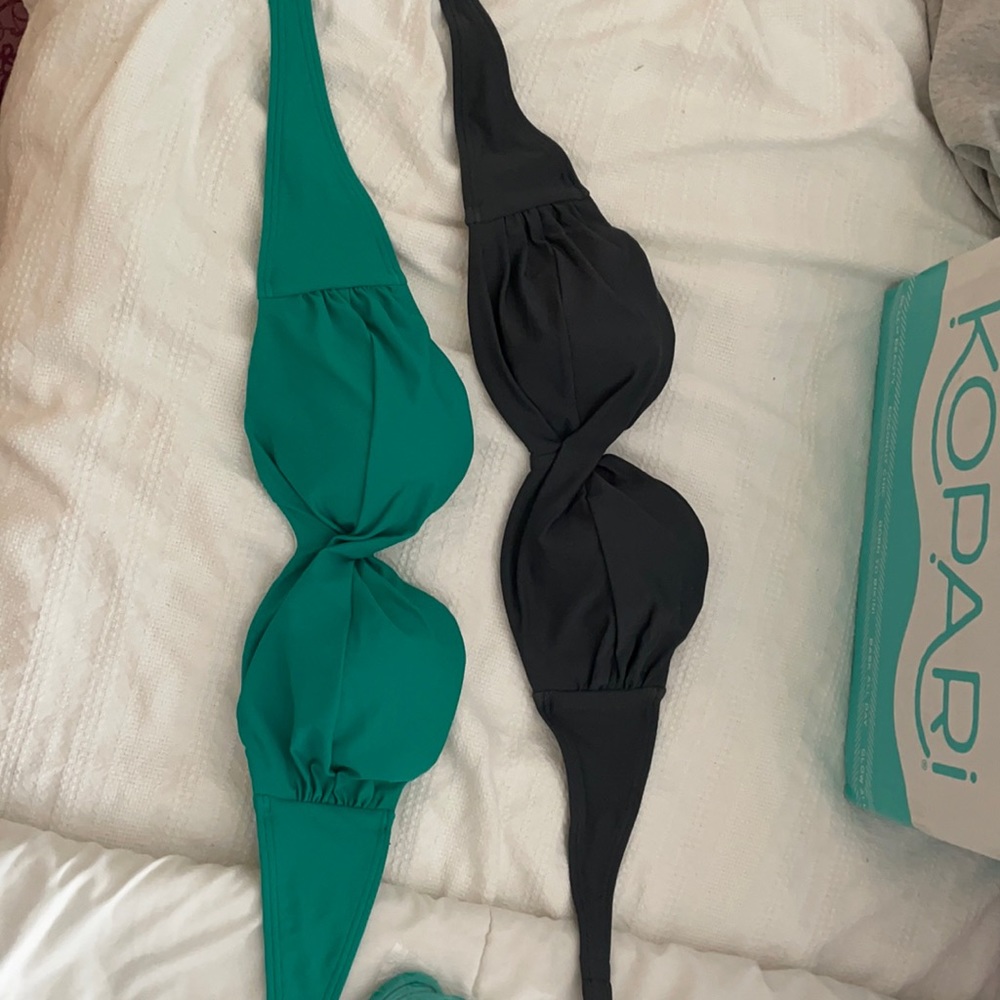 Two swim tops 36B